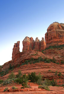Legendary Lovers red rock formation at Cathedral Rock Sedona AZ